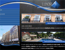 Tablet Screenshot of luxorespacios.com